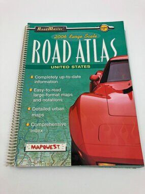 Road Master 2006 Large Scale Spiral Bound USA Road Atlas